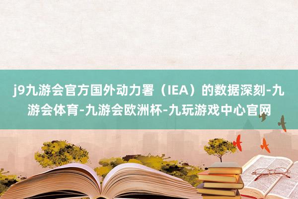 j9九游会官方国外动力署（IEA）的数据深刻-九游会体育-九游会欧洲杯-九玩游戏中心官网